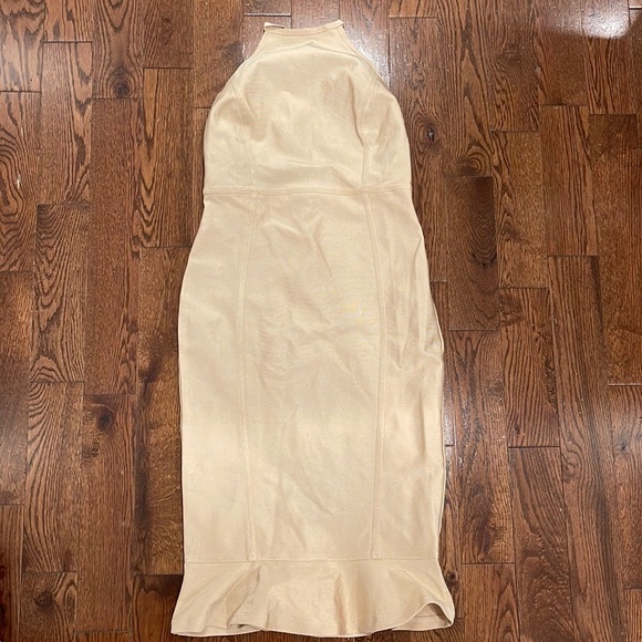 bandage frill hem midi dress Sleeveless Bandage Ruffle Hem Midi Dress